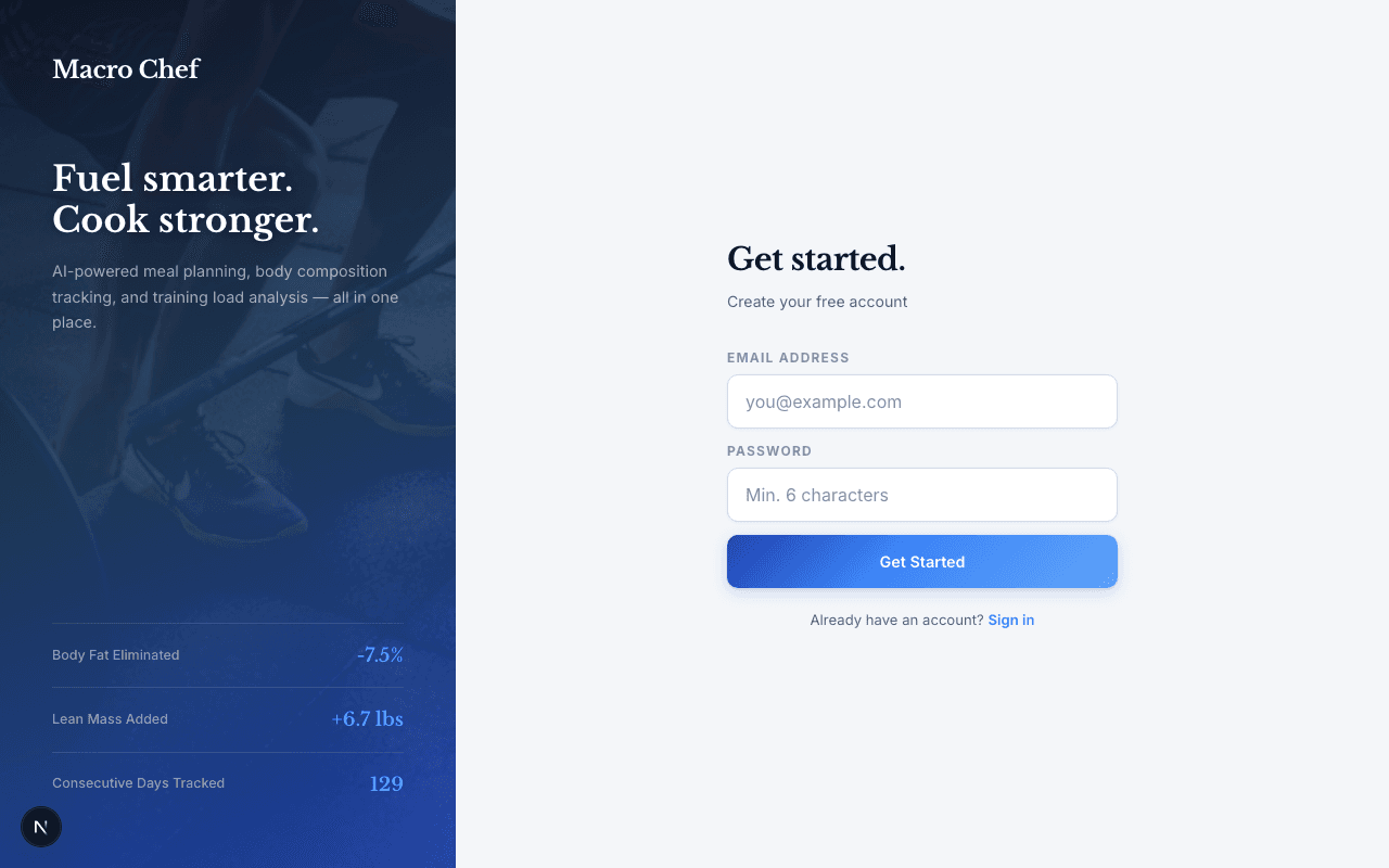 Health Dashboard screenshot